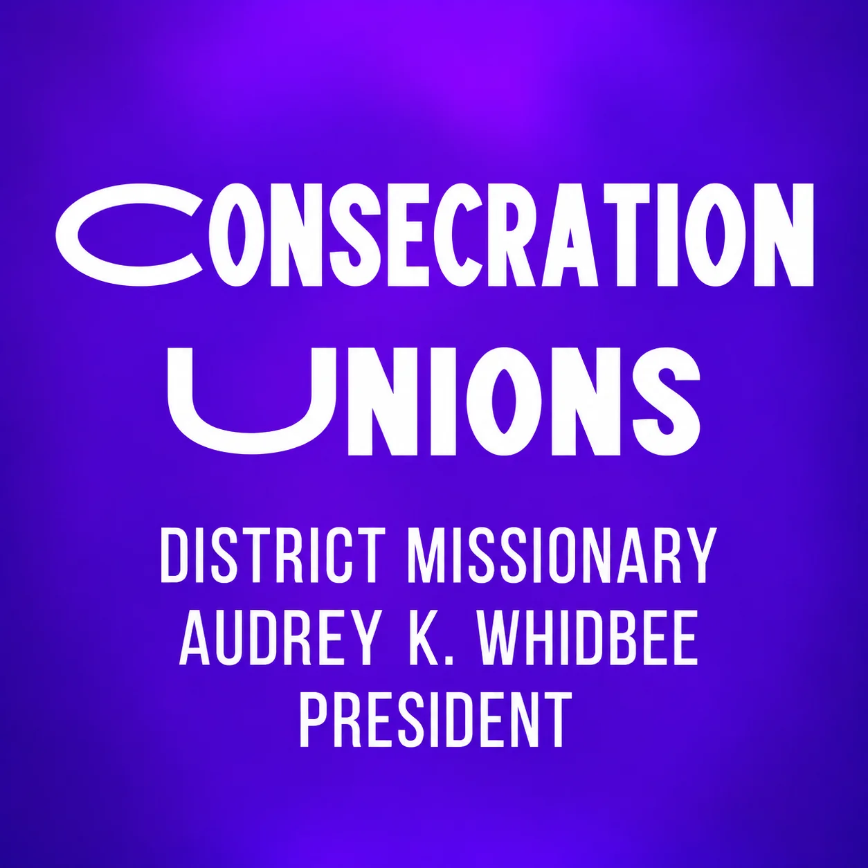 The Historic Edenton District COGIC | Win Souls, Keep Souls, Train Souls Consecration Unions of the Historic Edenton District